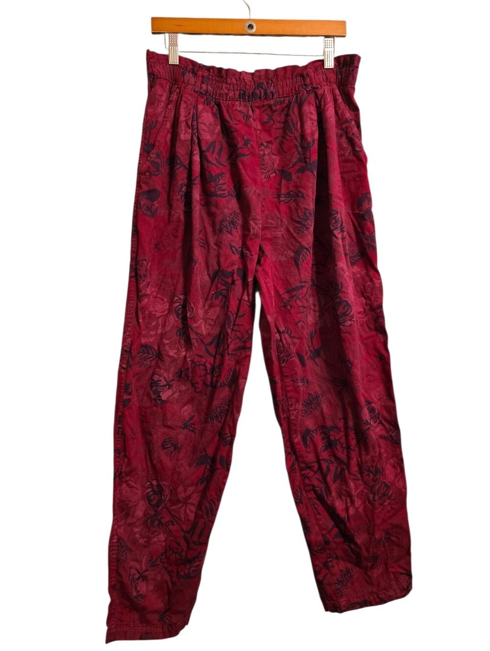 Vintage | Red Floral Pants